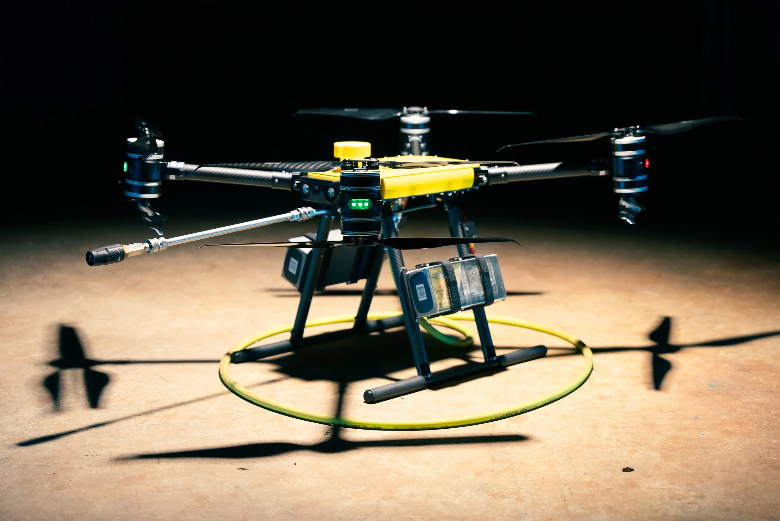 An Apellix power wash industrial drone- Wash me drone